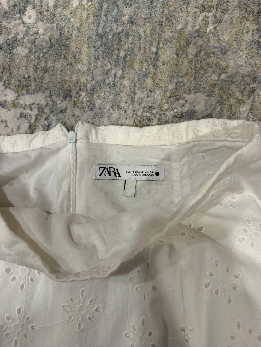 Zara Women's White Balloon Midi Skirt - Picture 3 of 4